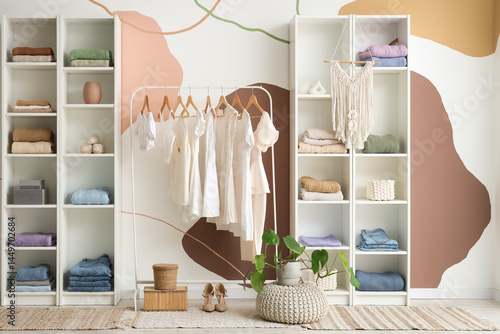 Stylish interior of light d...