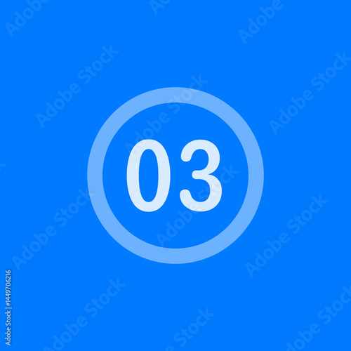 Double Three Circle Outline Icon