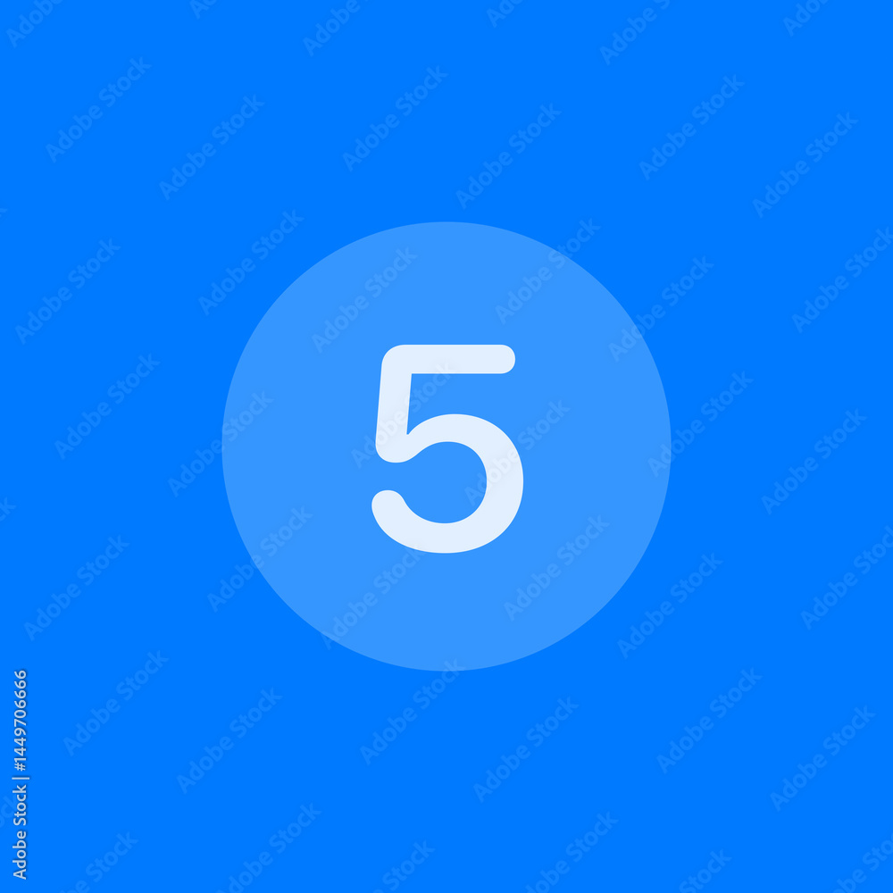 Filled Five Circle Filled Five Circle