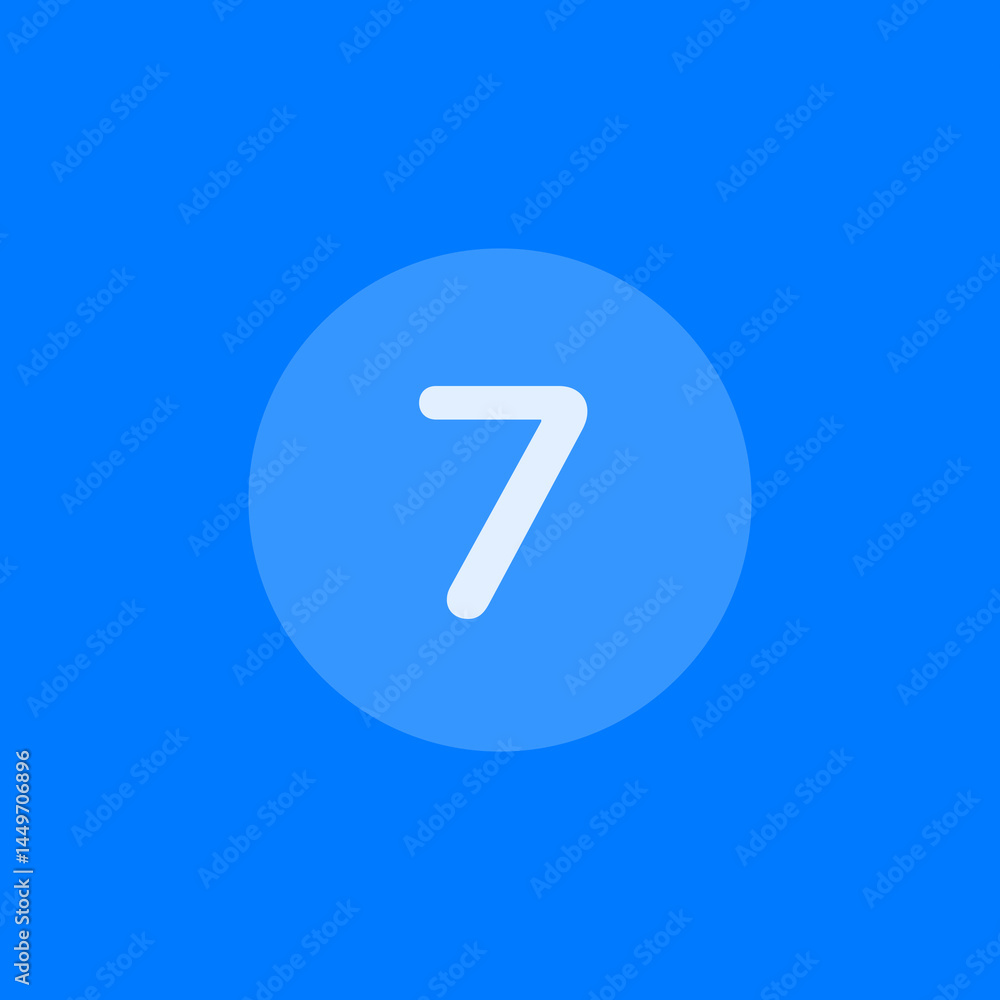 Filled Seven Circle Filled Seven Circle