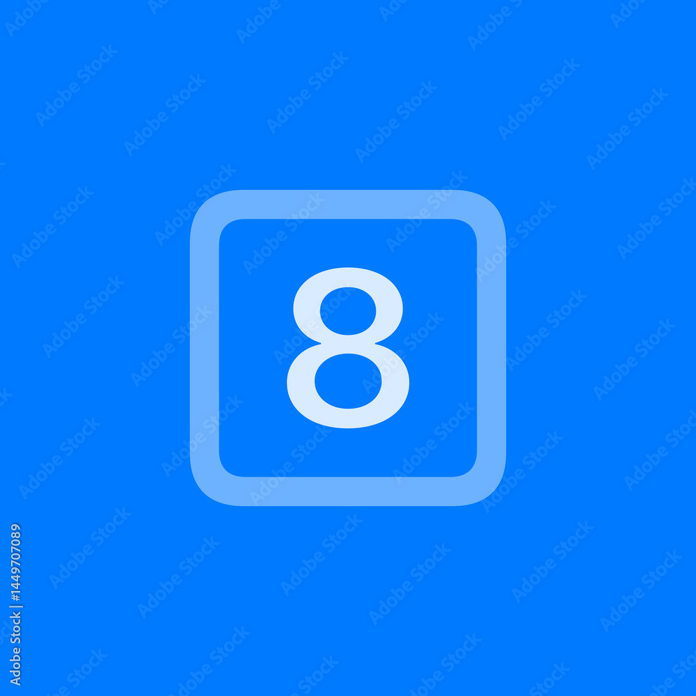 Outlined Eight Square Outlined Eight Square