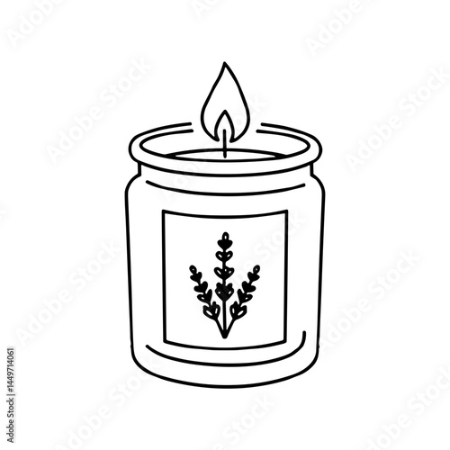 Candle in a Jar with Flame - Anti-Stress Activities  