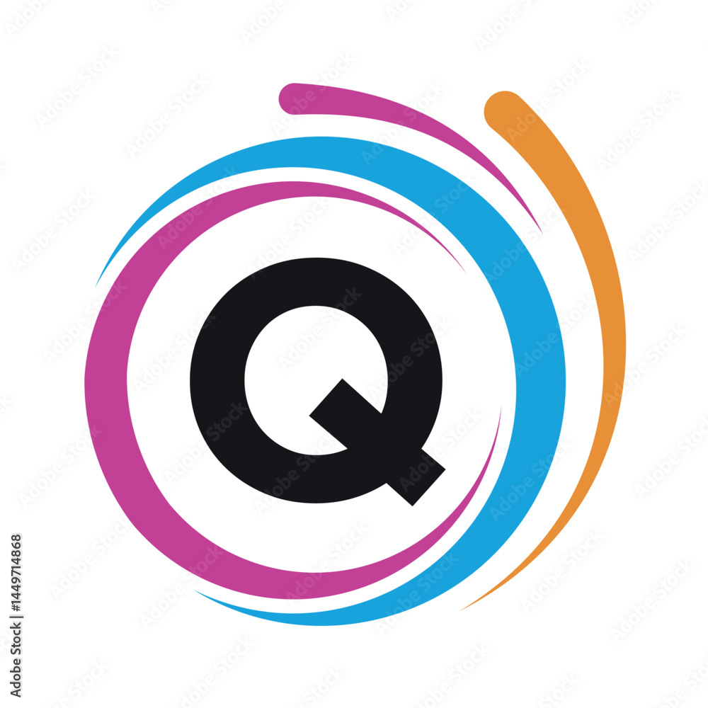 Initial laundry Logo combine with letter Q vector template Initial laundry Logo combine with letter Q vector template