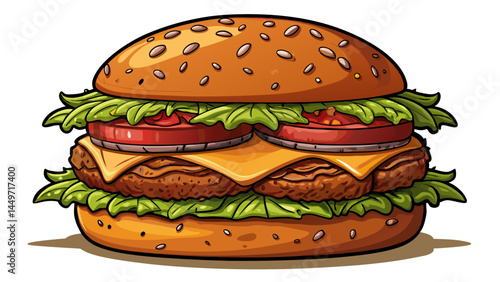 Succulent burger cutlets with authentic grill marks.
A must-have element in burger vector sets.
Clean white or transparent background option.
Made for infographics, posters, and UI menus.