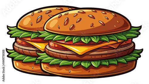 Succulent burger cutlets with authentic grill marks.
A must-have element in burger vector sets.
Clean white or transparent background option.
Made for infographics, posters, and UI menus.
