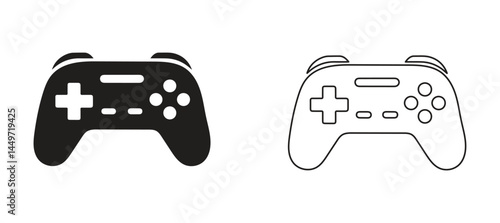 Game controller icon, Video game controller, Joystick Icon. Vector illustration