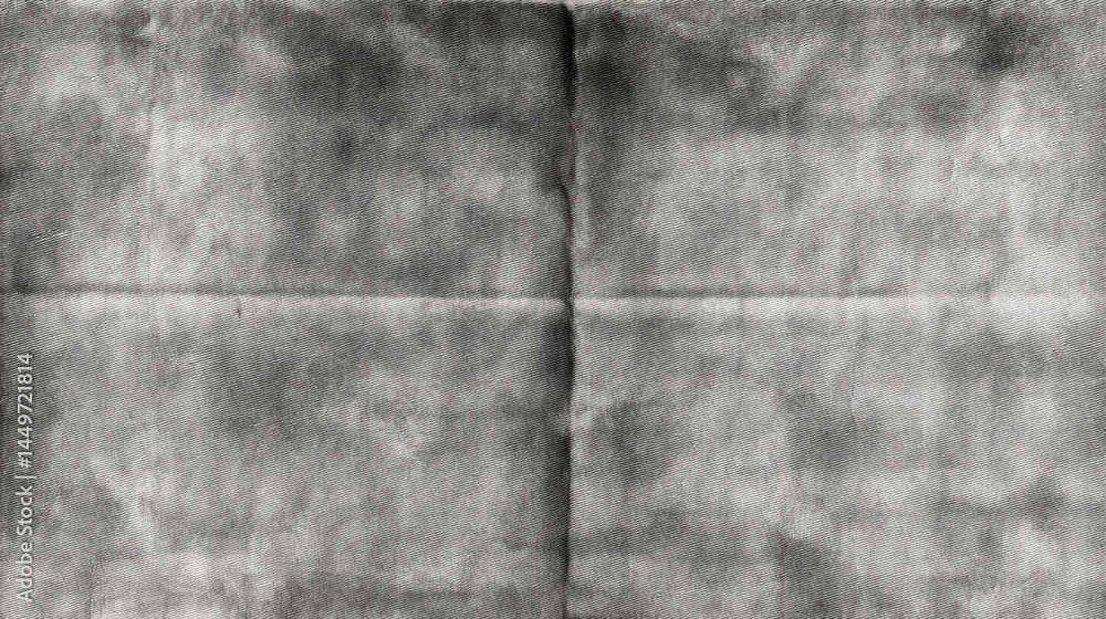 Naklejka premium Grungy textured folded fabric with vintage gray aesthetic