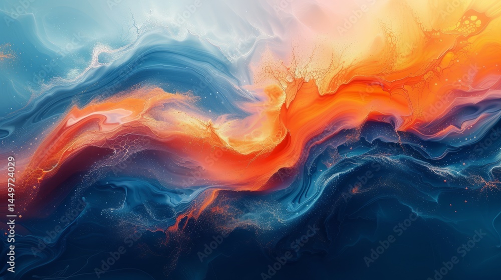 Obraz premium Stunning Nebula Colors: A Cosmic Abstract Artwork