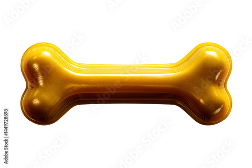 Wallpaper Mural Yellow bone shaped dog chew toy, transparent background Torontodigital.ca