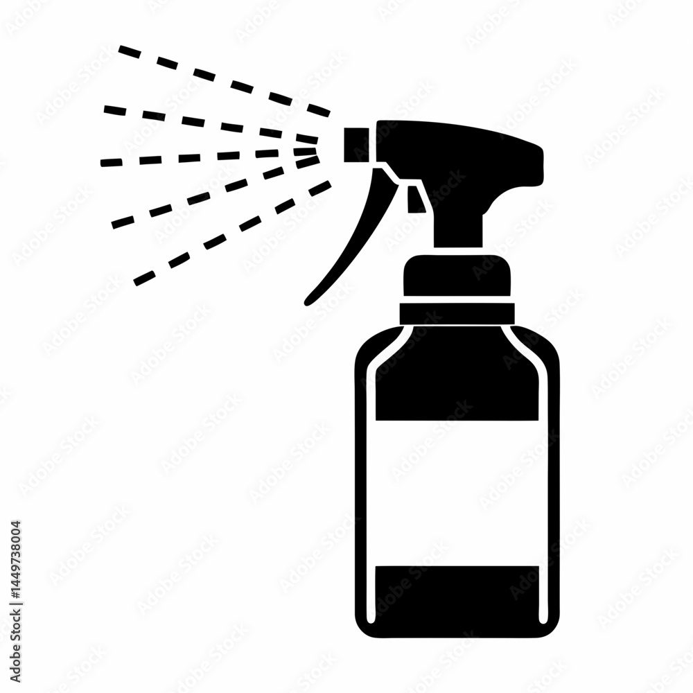 Spray Bottle Mist Vector Design. Spray Bottle Mist Vector Design.