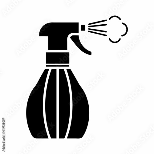 Spray Bottle Mist Vector Design.