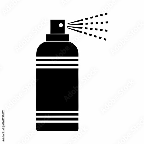 Spray Bottle Mist Vector Design.