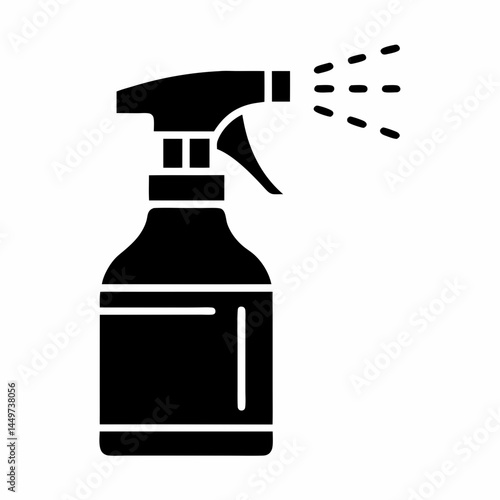 Spray Bottle Mist Vector Design.