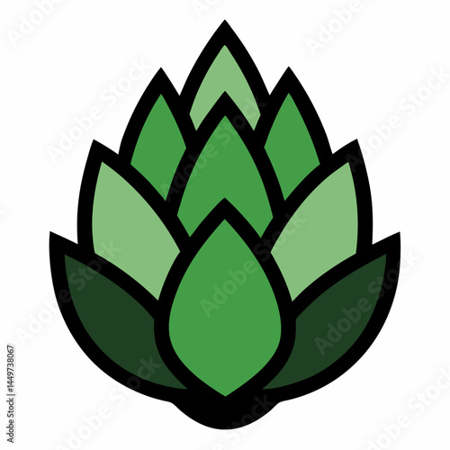 Artichoke icon on white background