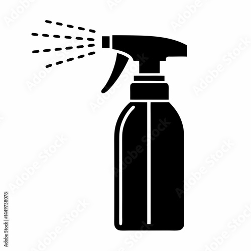 Spray Bottle Mist Vector Design.