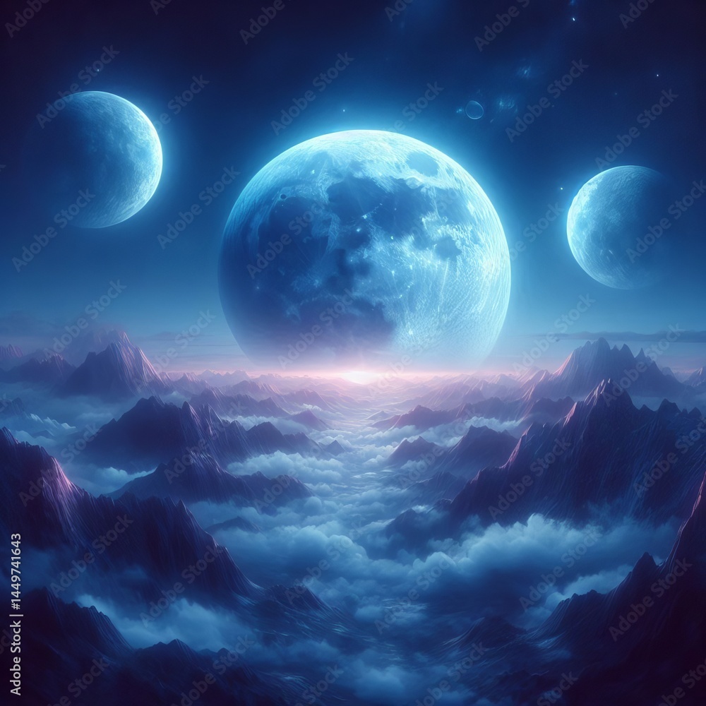 Blue due to atmospheric conditions Blue due to atmospheric conditions