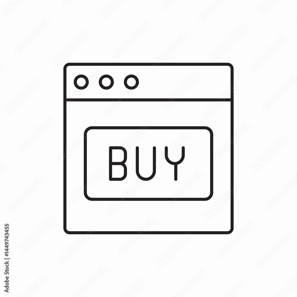website online shopping icon vector sign website online shopping icon vector sign