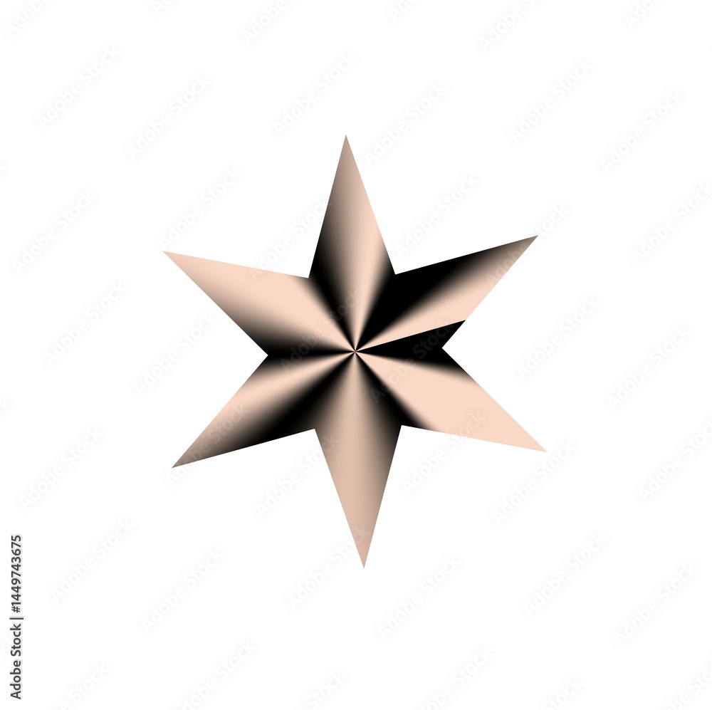 Obraz premium 3d golden star