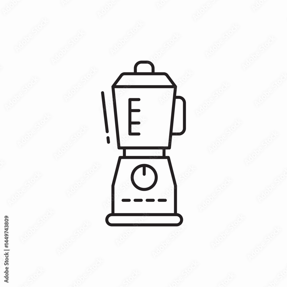 Kitchen blender smoothie maker icon vector sign Kitchen blender smoothie maker icon vector sign