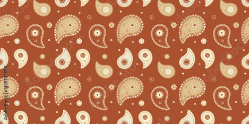 Persian dot on pattern decoration. Flat summer with art elegance. Colourful color a swirling herb.