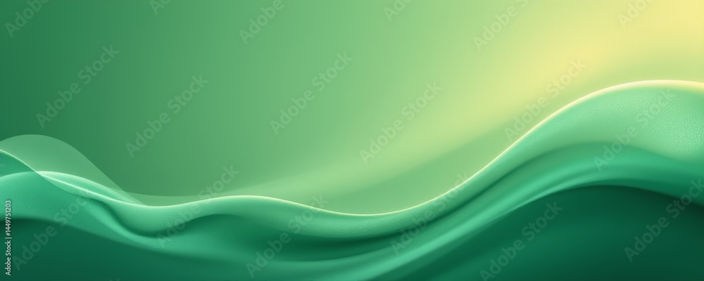 Abstract Green Wavy Background Abstract Green Wavy Background