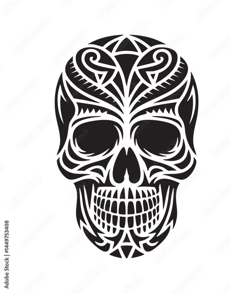 This skull artwork is versatile and can be utilized as a logo and a T-shirt design. This skull artwork is versatile and can be utilized as a logo and a T-shirt design.
