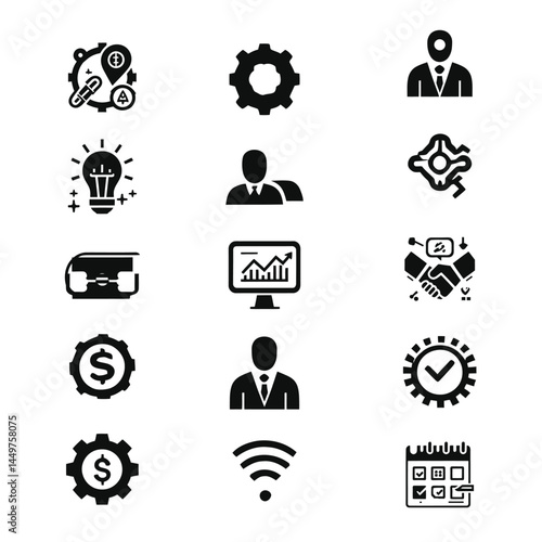 black color flat icon