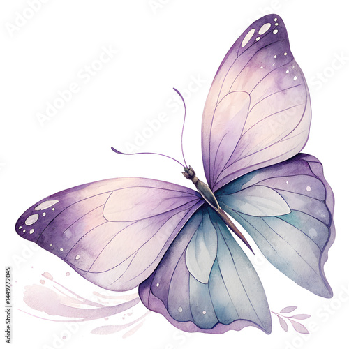 Watercolor Butterfly Beautiful Color Delicate Patterns