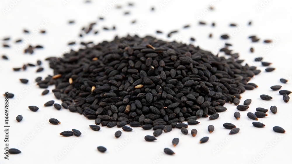 Black Rice Grains Close-up Black Rice Grains Close-up