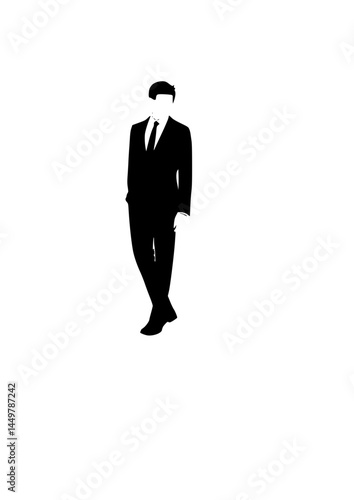 Simple vector of formal men’s jas suit
