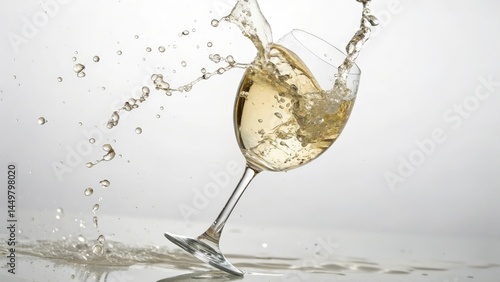 Spilled White Wine