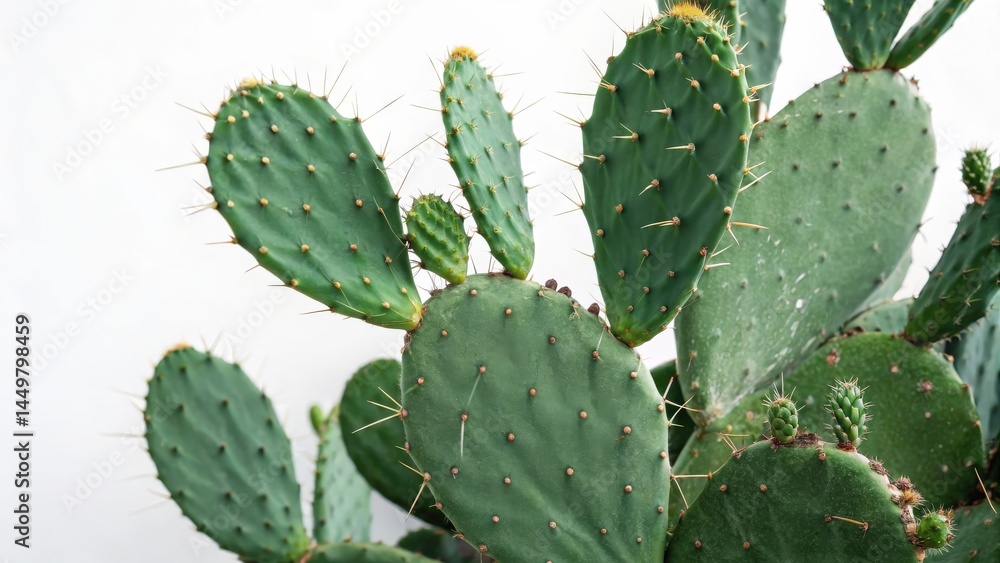 Prickly Pear Cactus Close-up Prickly Pear Cactus Close-up