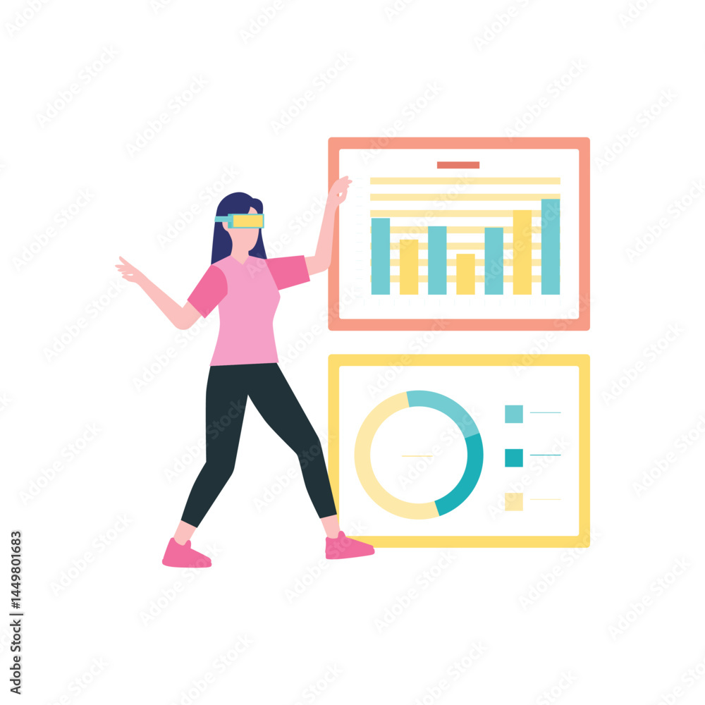 Obraz premium AI dashboard Vector illustration which can easily modify or edit