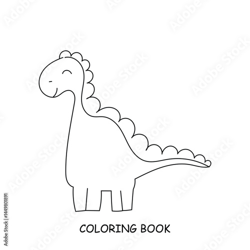 Black outline popular dinosaurus collection. education presschool, coloring book, kids