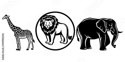 Shiba Silhouette Japanese Dog Breed, Pet Animal, Canine Outline, Flat Vector Illustration