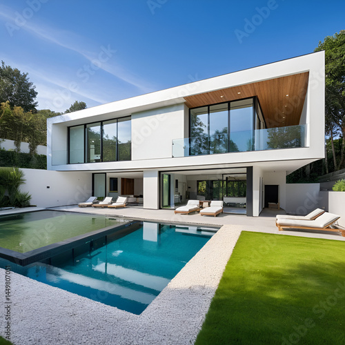 Modern house with swimming pool