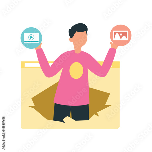 Web services Vector illustration which can easily modify or edit