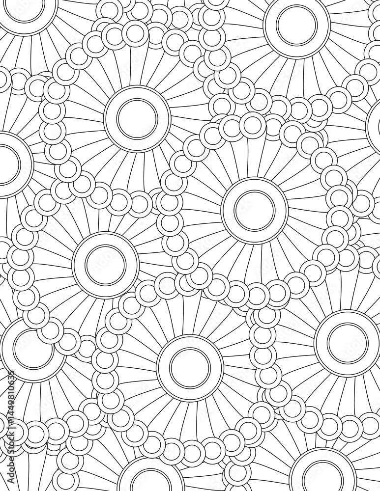 Abstract-Flowers Coloring Book Cover Pages Abstract-Flowers Coloring Book Cover Pages