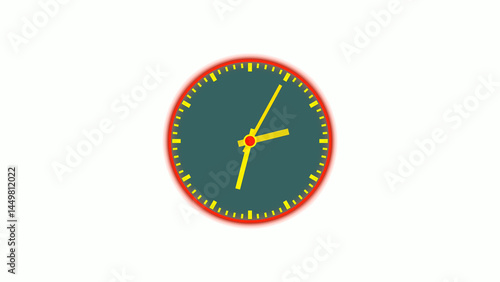 Free Download Analog clock illustration white background. - GFXLoad