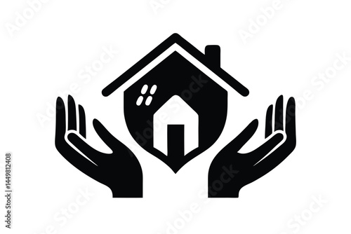 House Protection Hands Icon