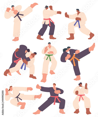 Flat Martial Arts Training Composition Set