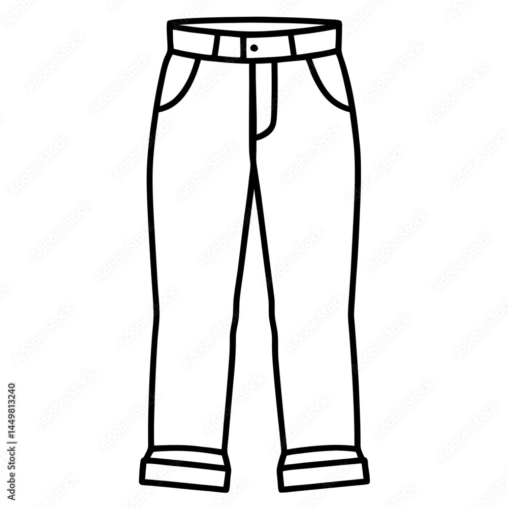 Minimal Chinos Vector on White Minimal Chinos Vector on White