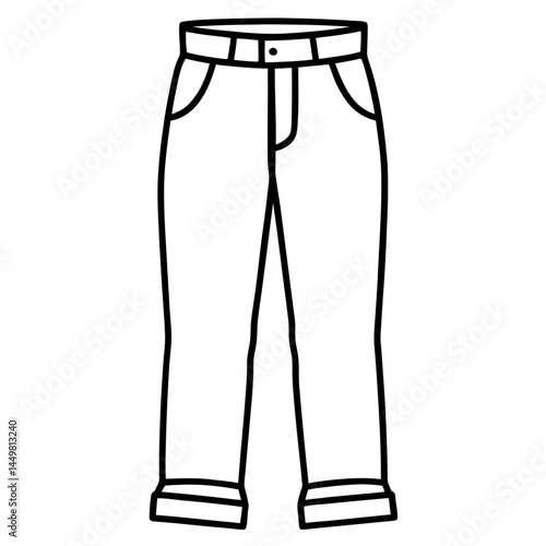 Minimal Chinos Vector on White
