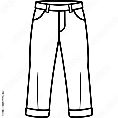 Minimal Chinos Vector on White