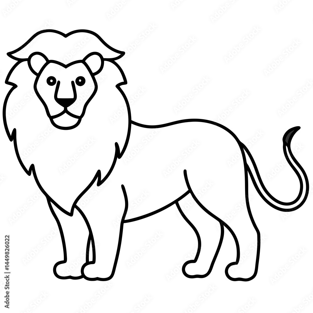 a-simple lion design a-simple lion design