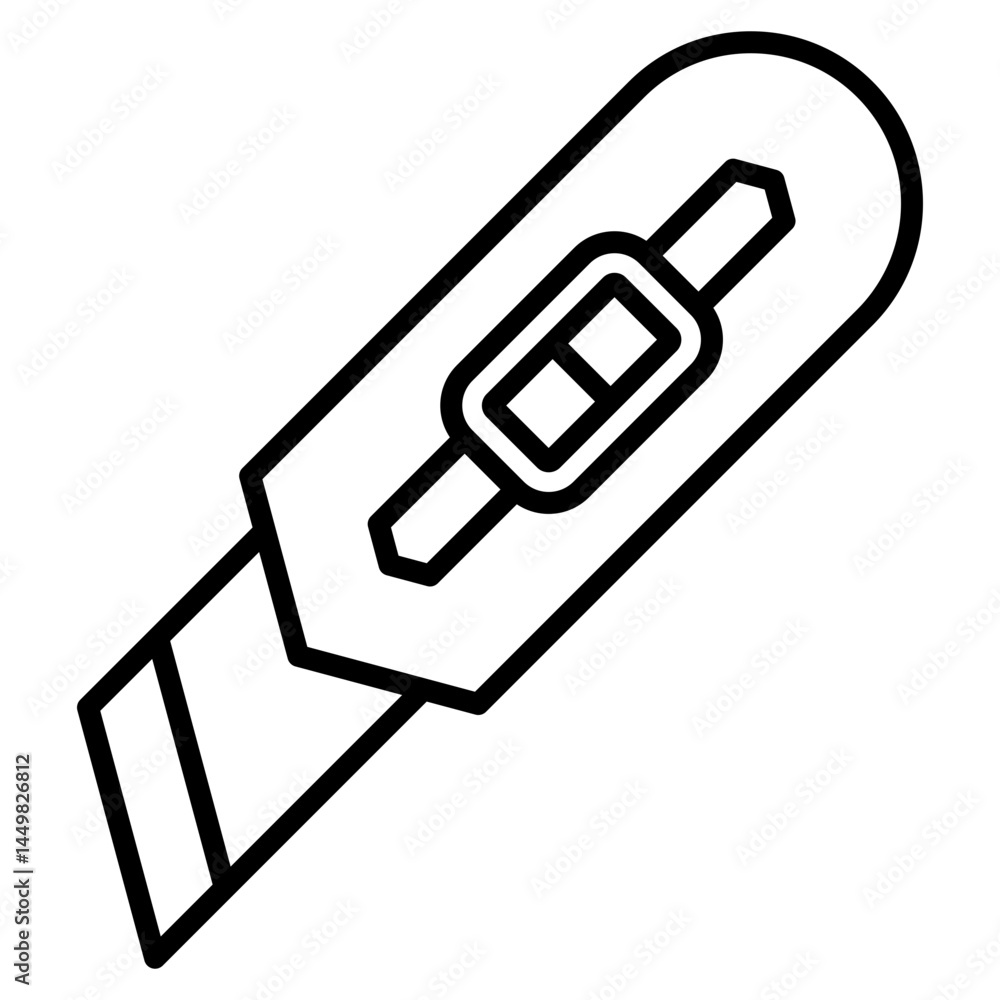 Cutter line icon Cutter line icon