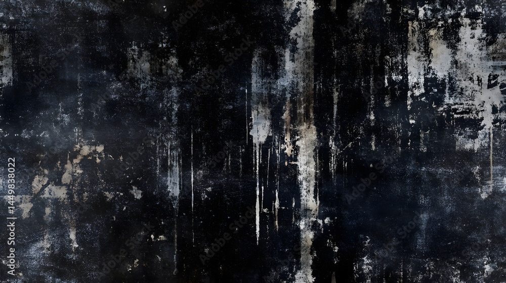 Dark, textured surface with distressed, painted marks. Dark, textured surface with distressed, painted marks.