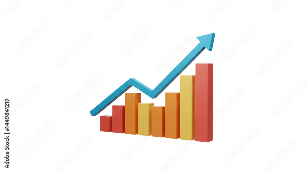bar graphs illustrating positive growth or increasing trends, featuring vivid colors and sharp shapes. isolated on transparent png bar graphs illustrating positive growth or increasing trends, featuring vivid colors and sharp shapes. isolated on transparent png