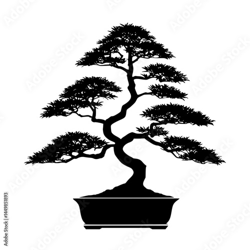 bonsai tree silhouette