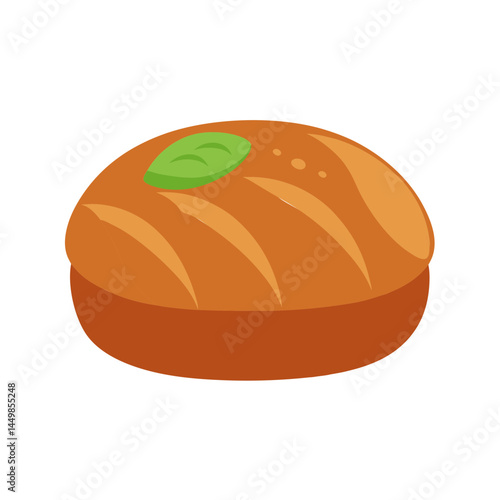 Teff bread vector illustration 